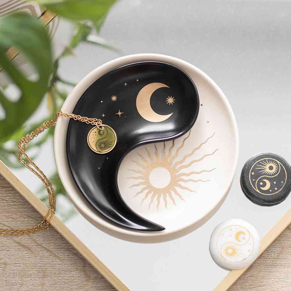 Something Different - Yin Yang Stacking Decoratie schaaltje - Zwart/Wit
